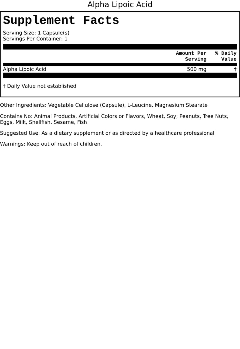 Supplement facts